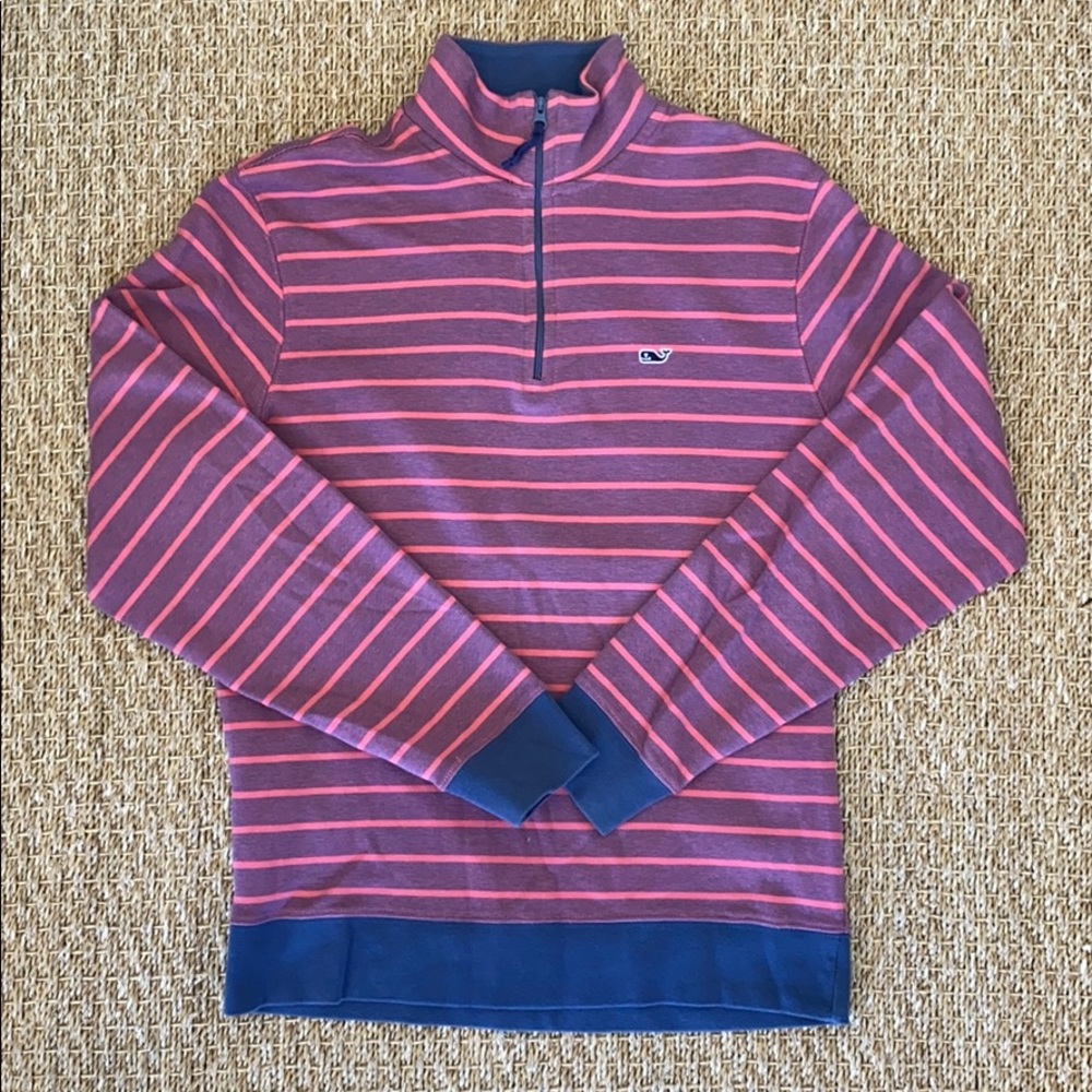 Men’s Vineyard Vines Stripe 3/4 Zip Sweatshirt